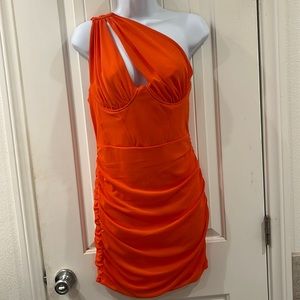 🔥EUC-Orange cocktail dress 🔥size Medium